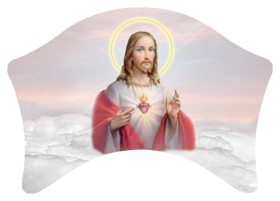 Sacred Heart Clouds Pink